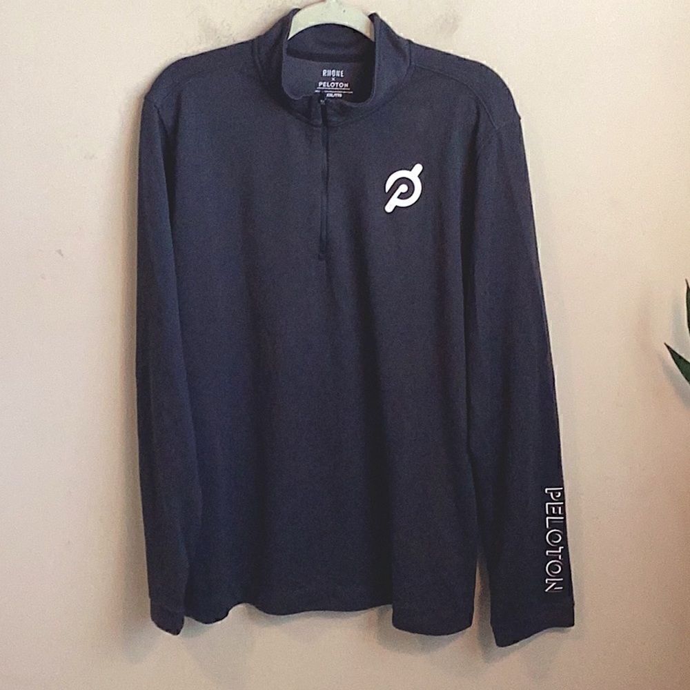 Rhone X Peloton Long Sleeve Pullover Shirt Men’s Black 1/4 Zip XXL